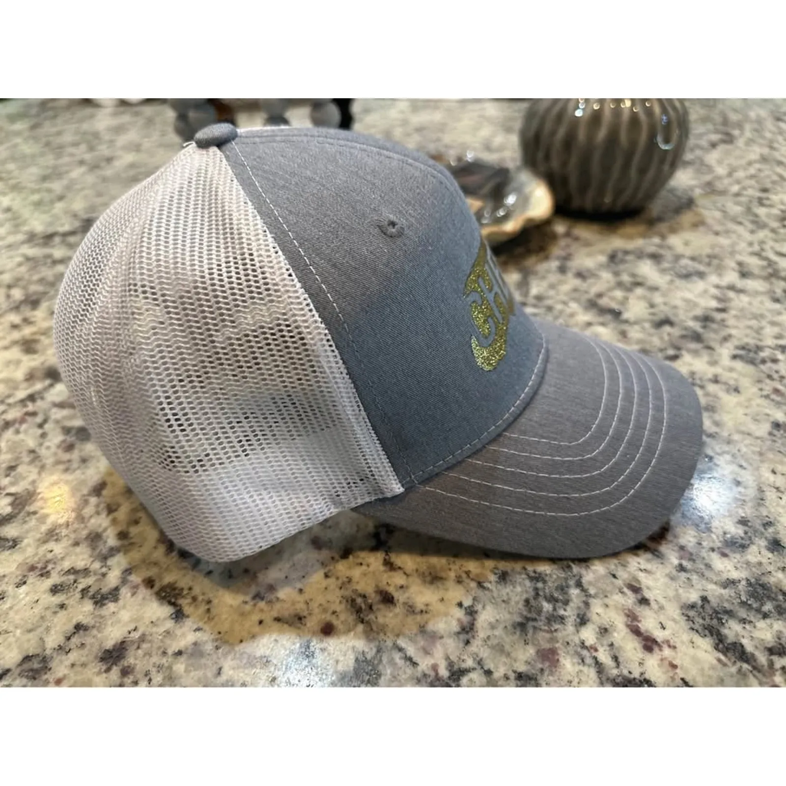 Cheer Women’s Trucker Hat; cheerleading; cheer gear, cheerleader Gray - Image 2