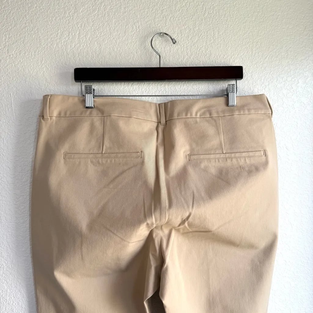 NEW Old Navy Womens Pants Beige Pixie High Rise Stretch Pockets Size 20 - Image 4