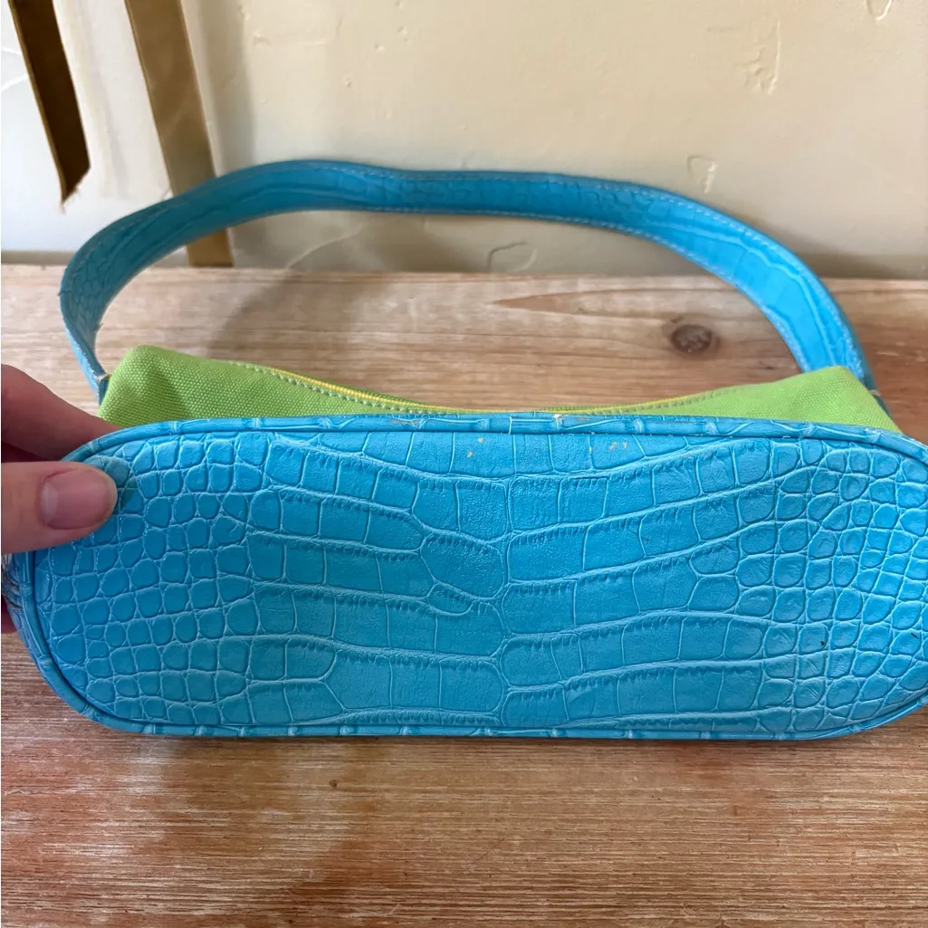 Tommy Hilfiger  Green and Blue Shoulder Bag - Image 5