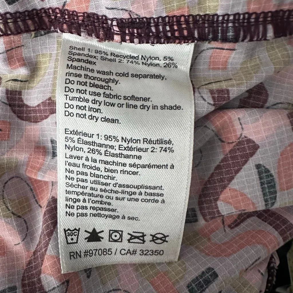 OUTDOOR RESEARCH WOMENS ZENDO SHORTS Moth Print Size Small Pink - Image 4