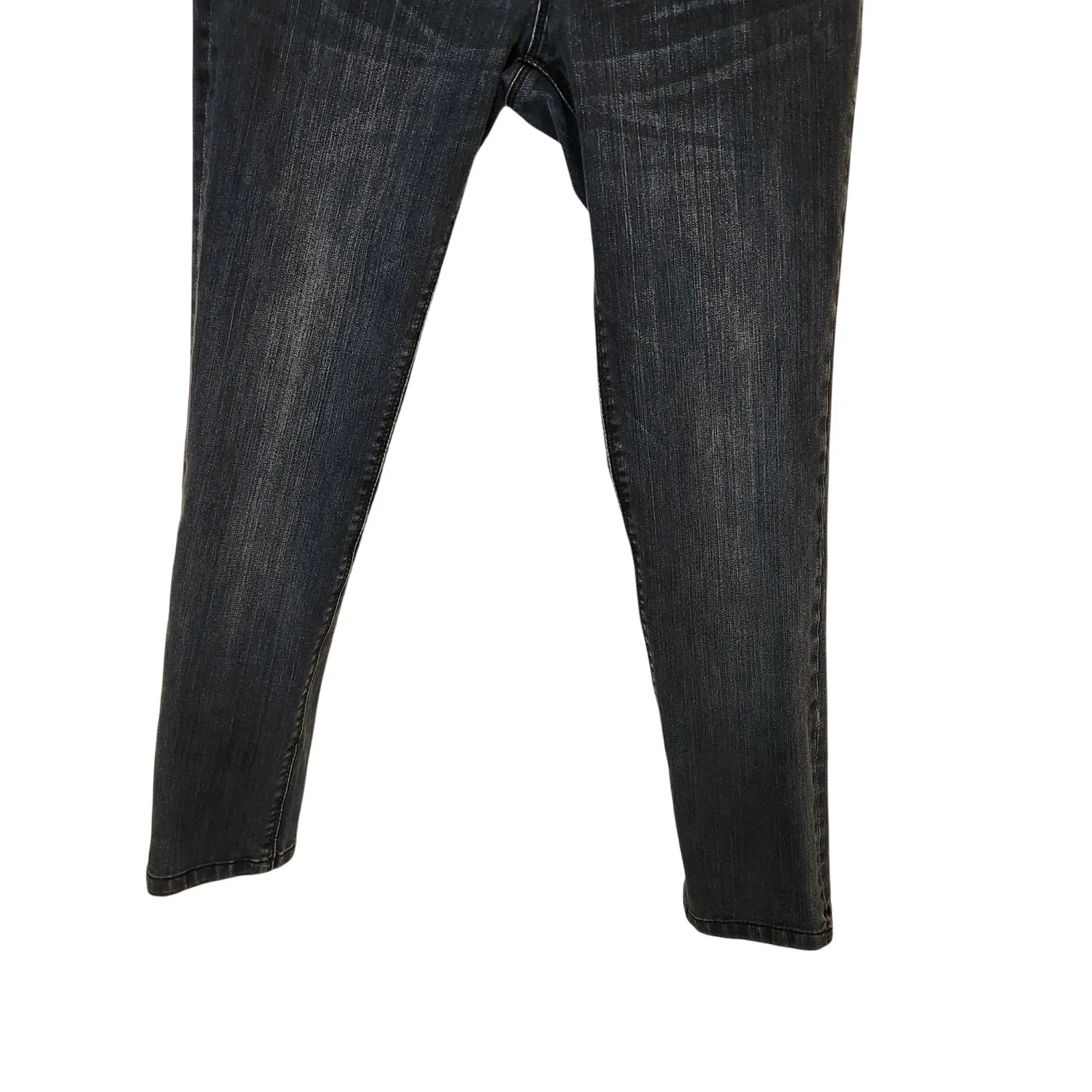 DL 1961 Blue Dark Denim Low Rise Ankle 4-Way Stretch 360 Comfort Skinny Jeans - Image 4