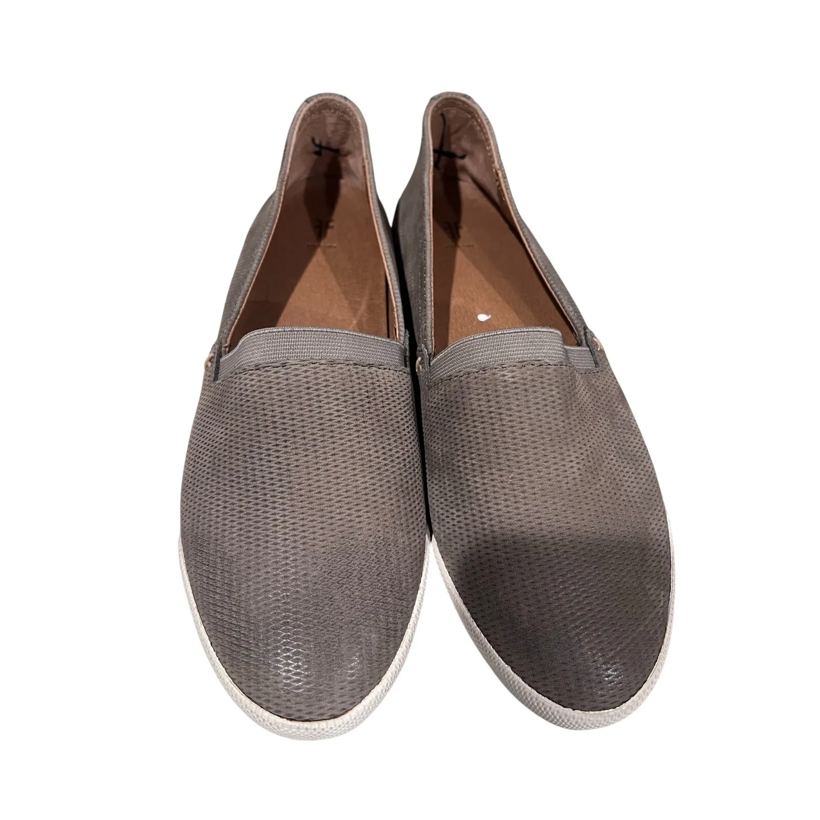 Frye Melanie Slip On Shoes Women’s Size 9 Gray Leather Casual Flats Comfort - Image 2