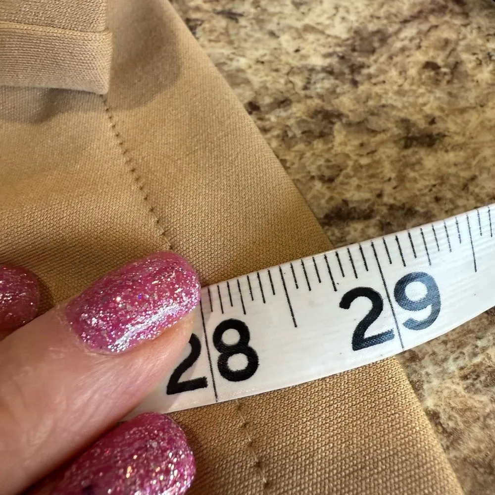 Tan Pants Side Pocket Medium Elastic Waistband - Image 8