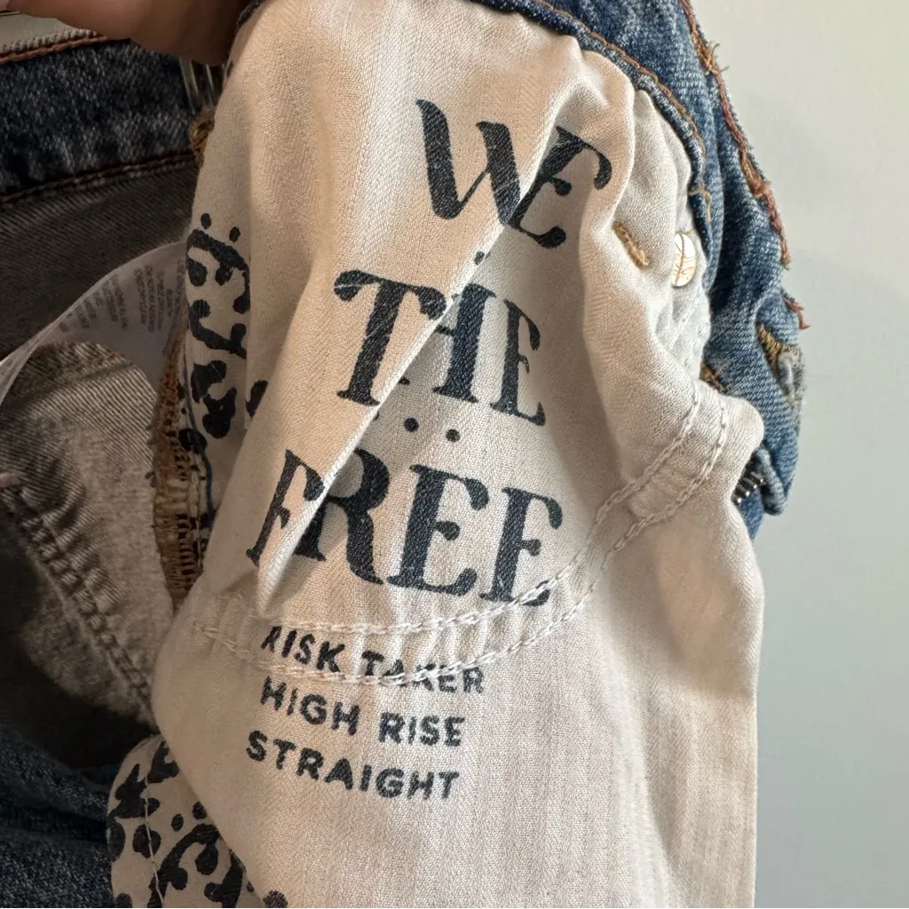 We the Free Risk Taker High Rise Straight Jeans in Mantra Size 26 - Image 7