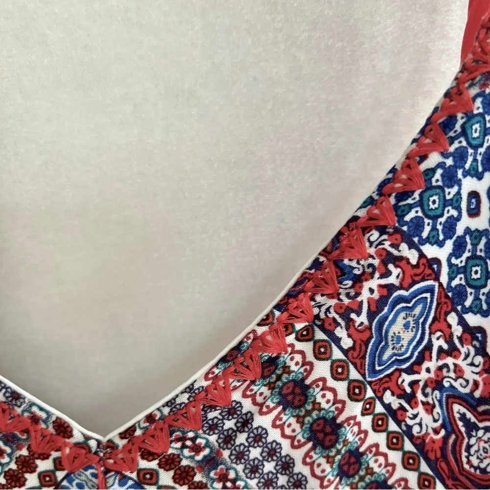 Shinestar  Stella Luce Blue Multi Cutout Crop Jumpsuit M (Jrs) - Image 5