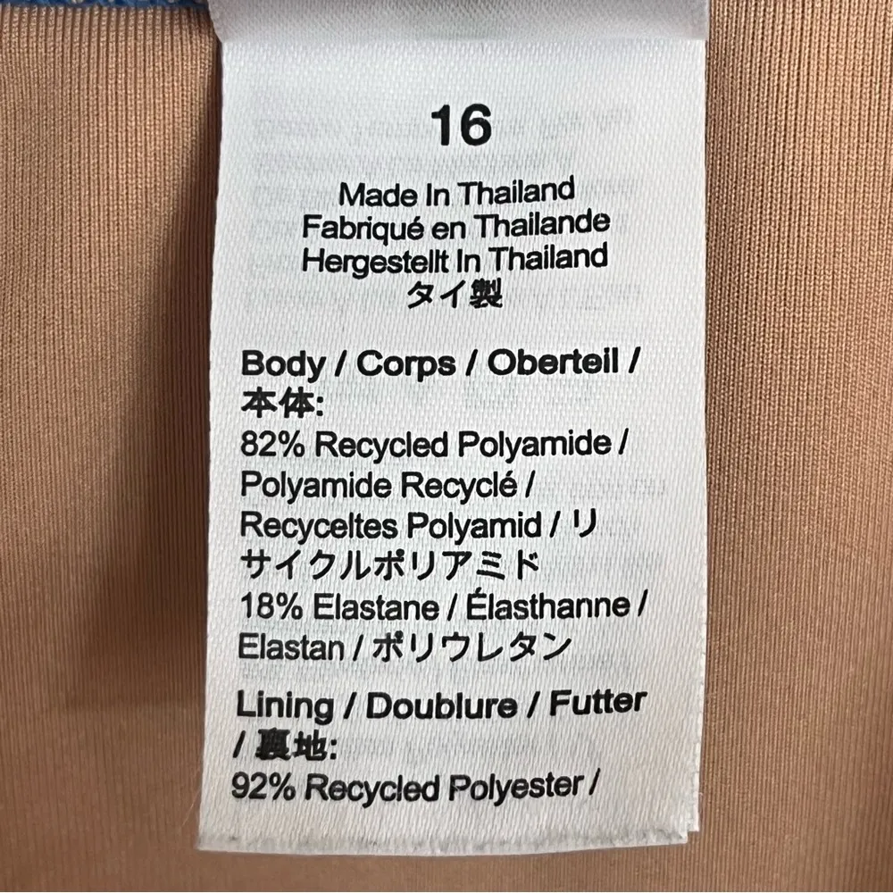 Women’s J. Crew Blue One Piece Size‎ 16 Swimsuit Summer Vacation - Image 8