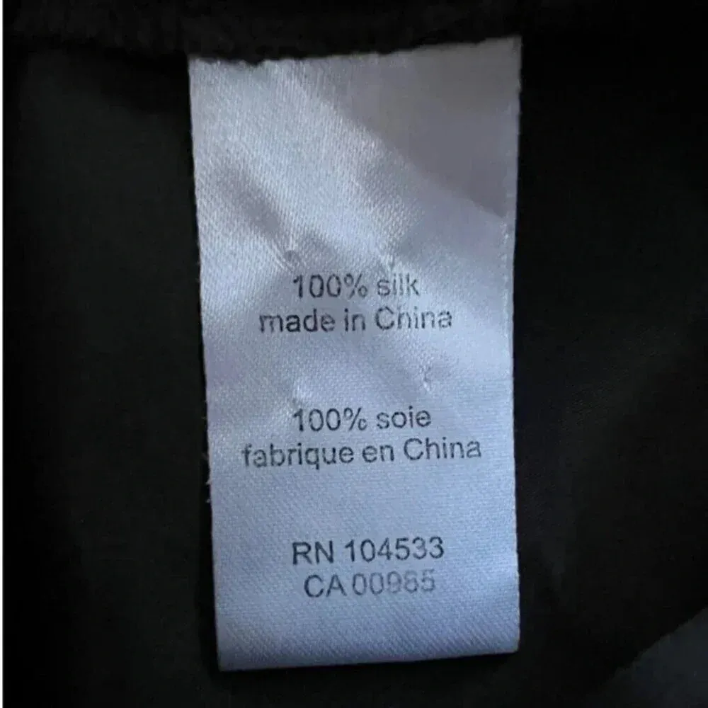 Nanette Lepore Silk Blouse Embroidered‎ Beaded V-neck Balloon Sleeves Size 2​​ - Image 7