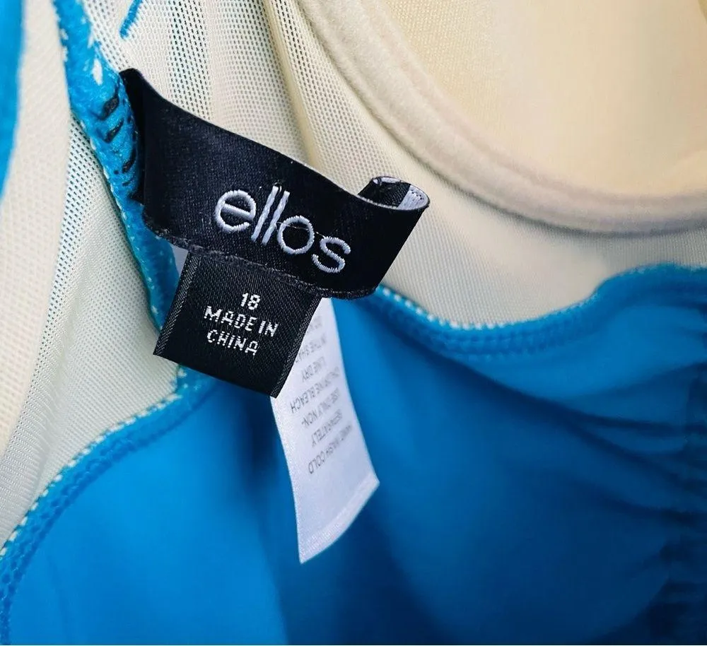 Ellos Tankini 2 Piece Swimsuit Size 18 - Image 7