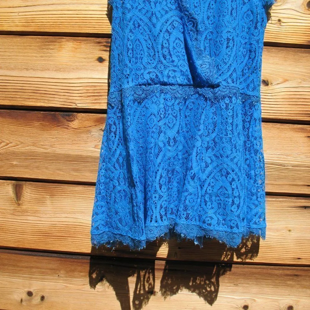 NWT Free People Blue Lace Dress XS - Image 7
