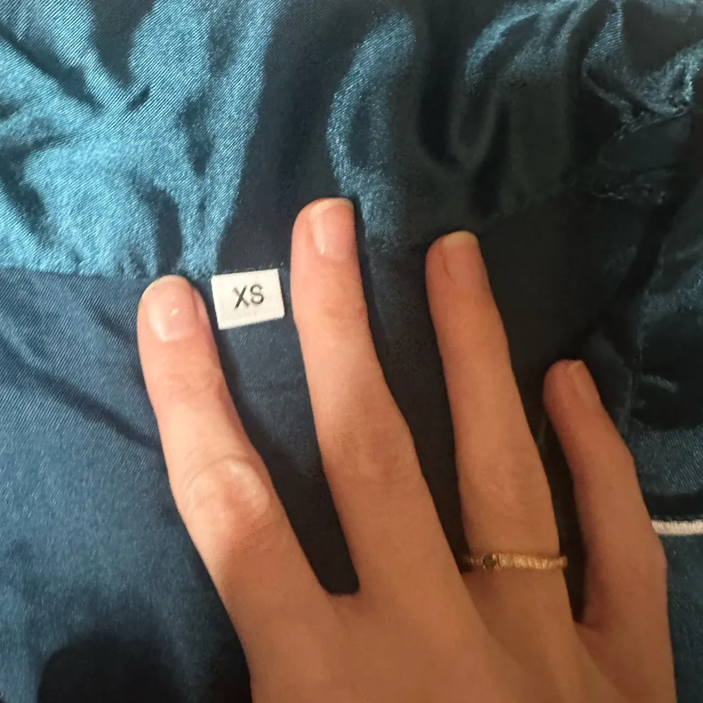 SheIn  Satin Pajama Set - Deep Teal - Image 4