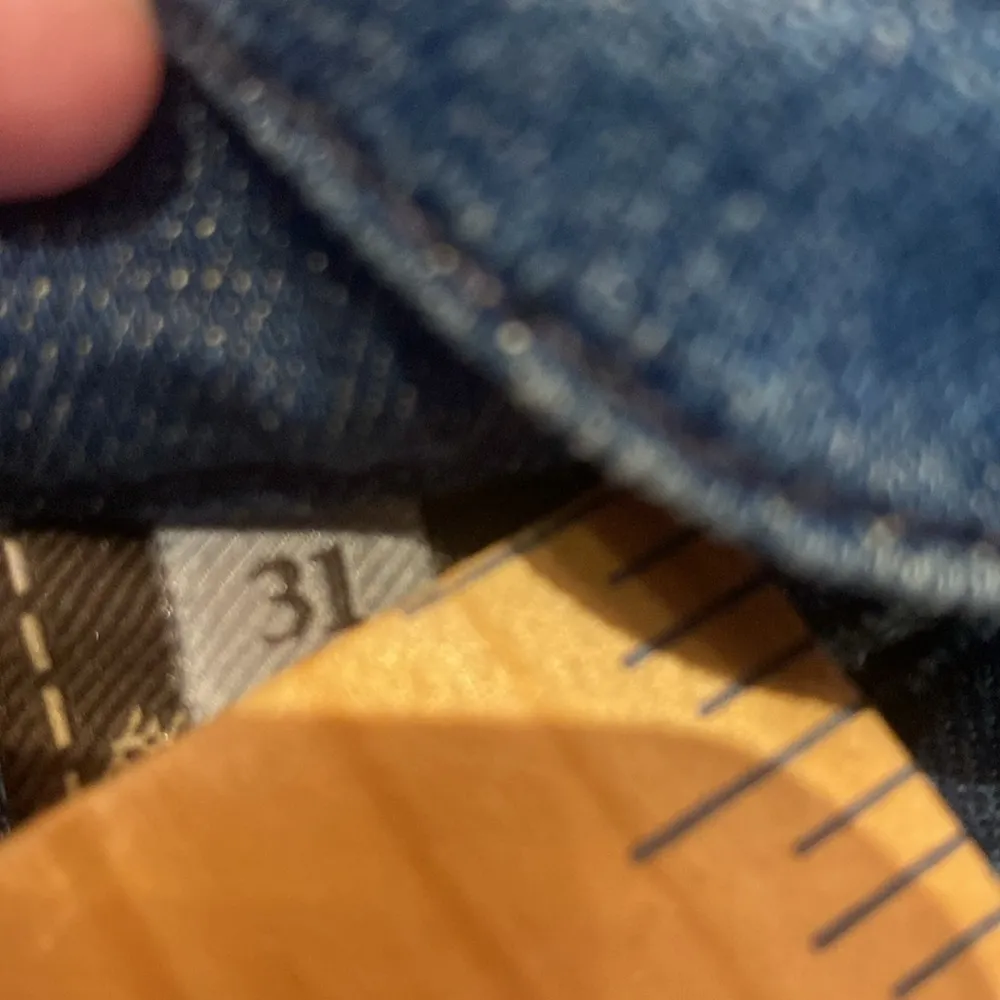 7 For All Mankind Button Fly Relaxed Flare Jeans Blue Size 31 TALL 32” - Image 8