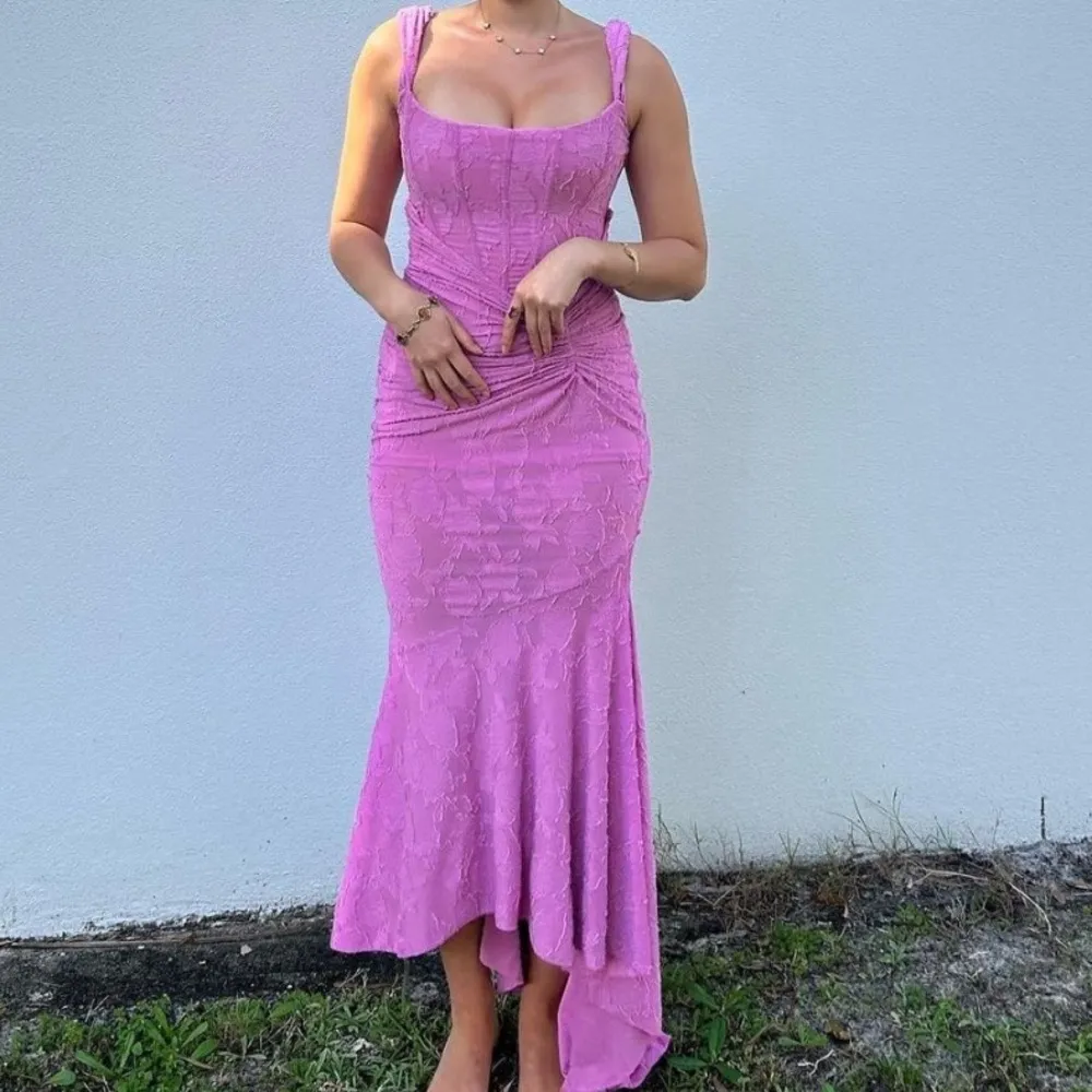 HOUSE OF CB 'Cesca' Rose Pink Floral Maxi Dress NWOT size M - Image 15