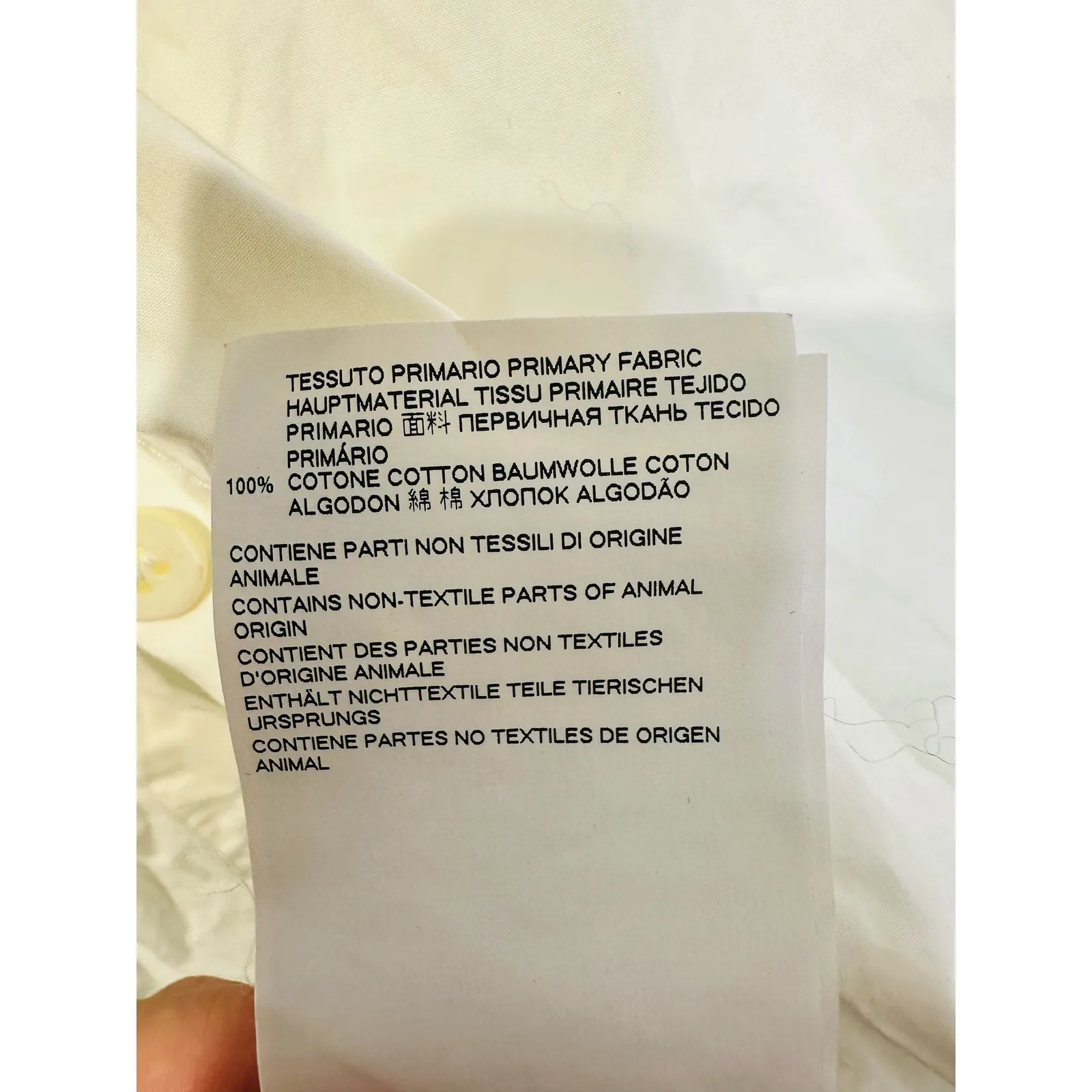 MM6 MAISON Martin Margiela White 100% Cotton Button Up Cape Style Top size EU 42 Size M - Image 10