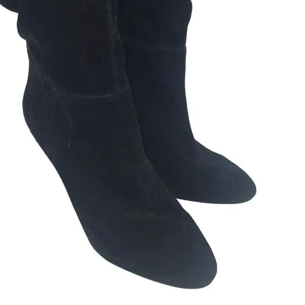 Vince Camuto Womens Suede VP-Larink Heeled Tall Boots Black‎ Size 6.5 NWT - Image 5