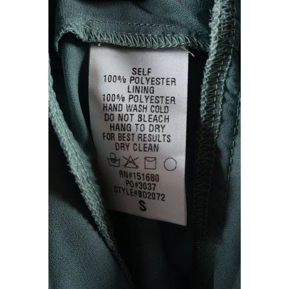 STORIA Floral Ruffle Tiered Dress Mint Green Woman's Size Small NWT! - Image 13