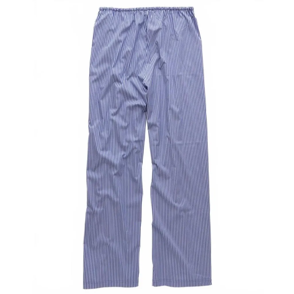 AE Striped Woven Wide-Leg PJ Pant Blue American Eagle Small NWT - Image 3