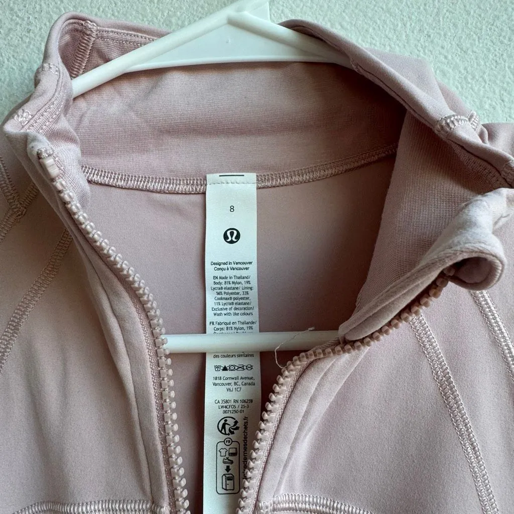 Lululemon 2025 Full Length Define Jacket Nulu Mauve Pink Purple Size 8 Medium - Image 3
