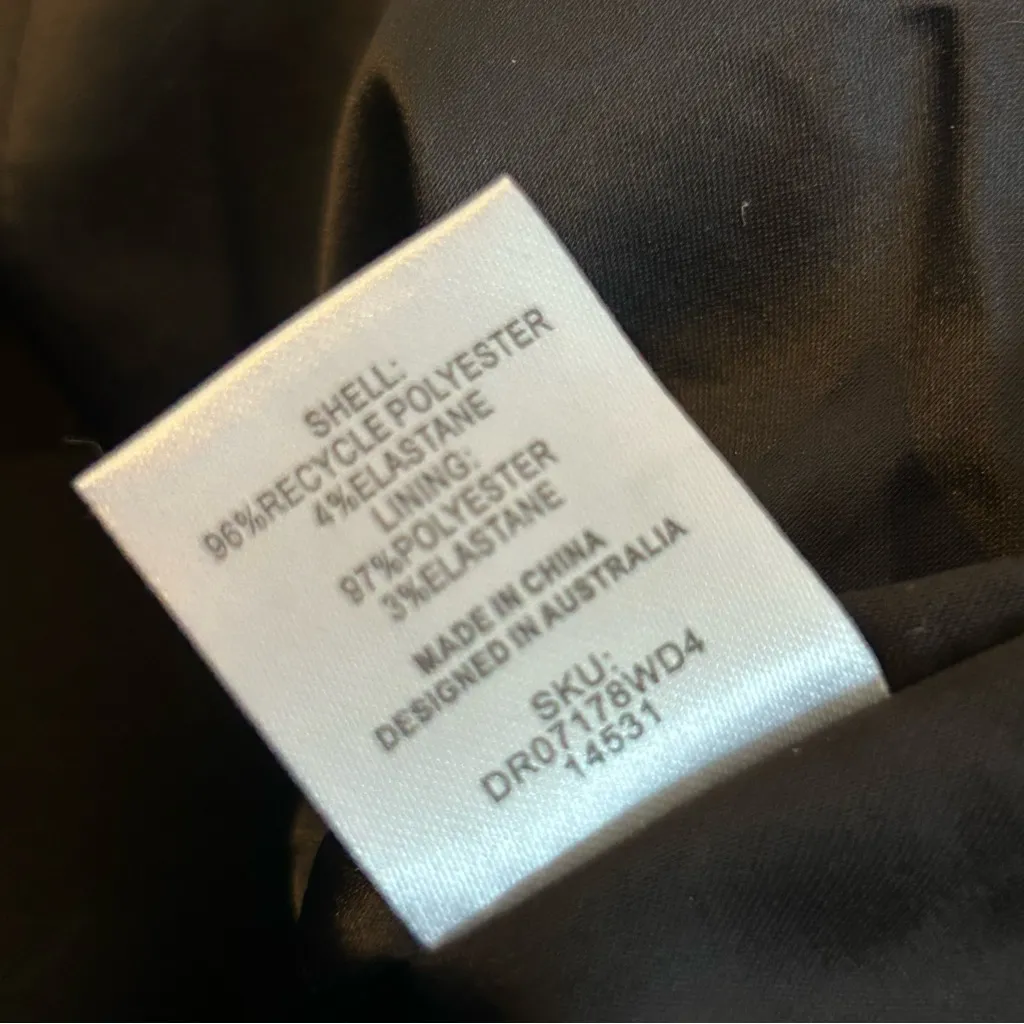 NWT Meshki Deana Contrast Suiting Strapless Mini Dress Black & White Size XS - Image 8