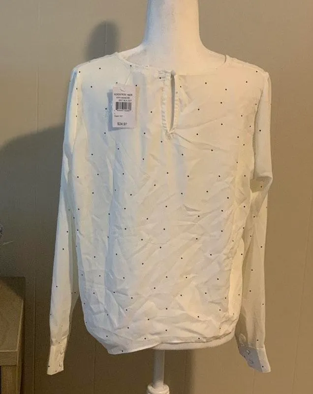 NWT  Socialite Polka Dot Tied Top - Image 2