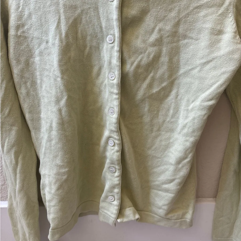 Vintage INC light green cardigan sweater - Image 3