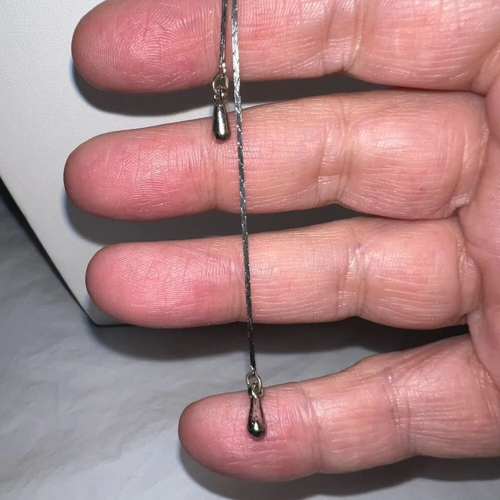 Vintage MCM Silver Tone and Rhinestone Bolero‎ Necklace - Image 5