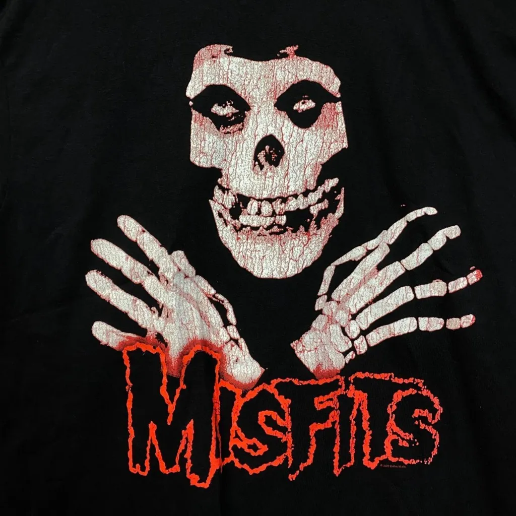 Misfits Crossed Arms Crimson Ghost Horror Punk Band Tee large - Image 2