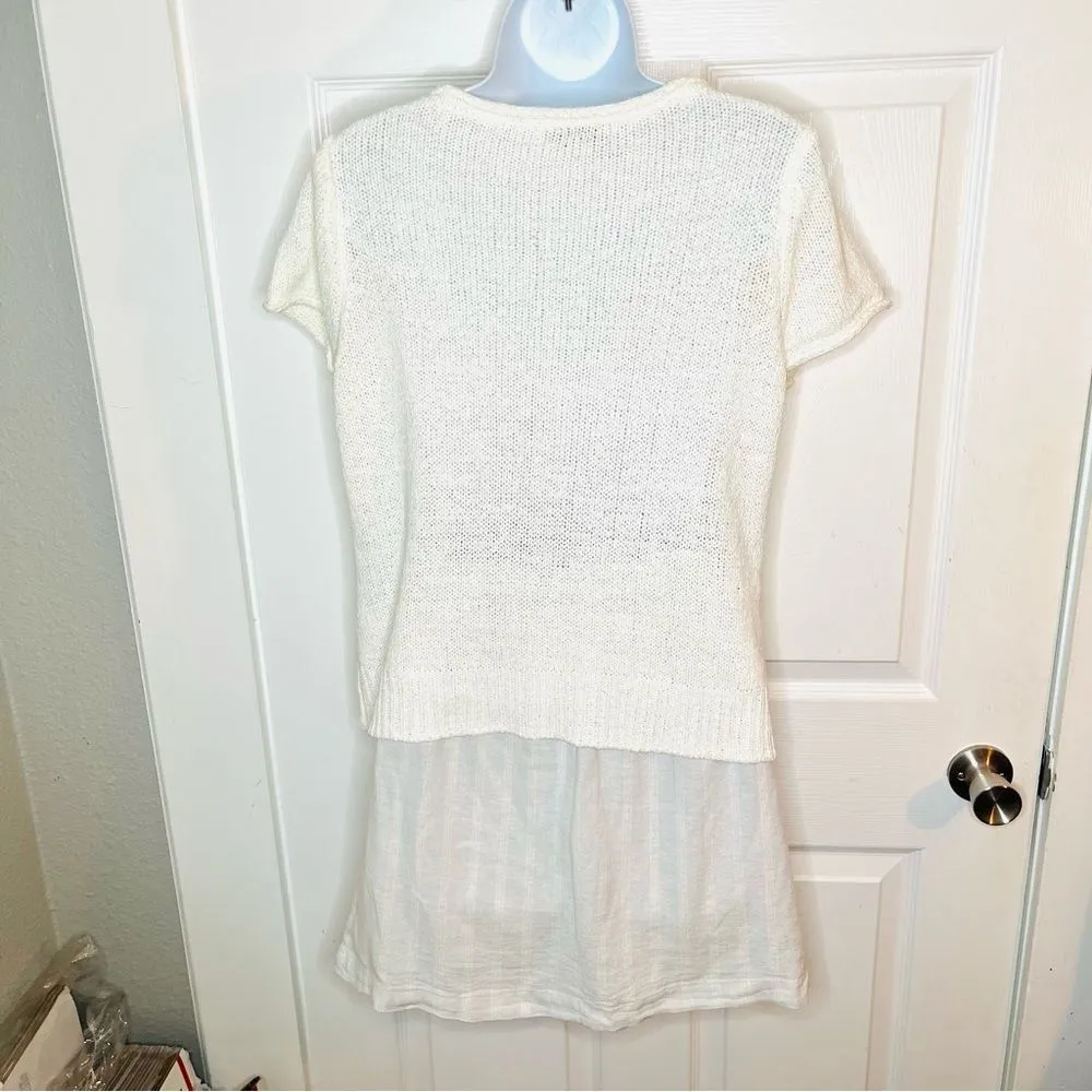 Martha Stewart Crean Sweater Blue Stripe Skort Set Mini Skirt Textured M NWT Size undefined - Image 7