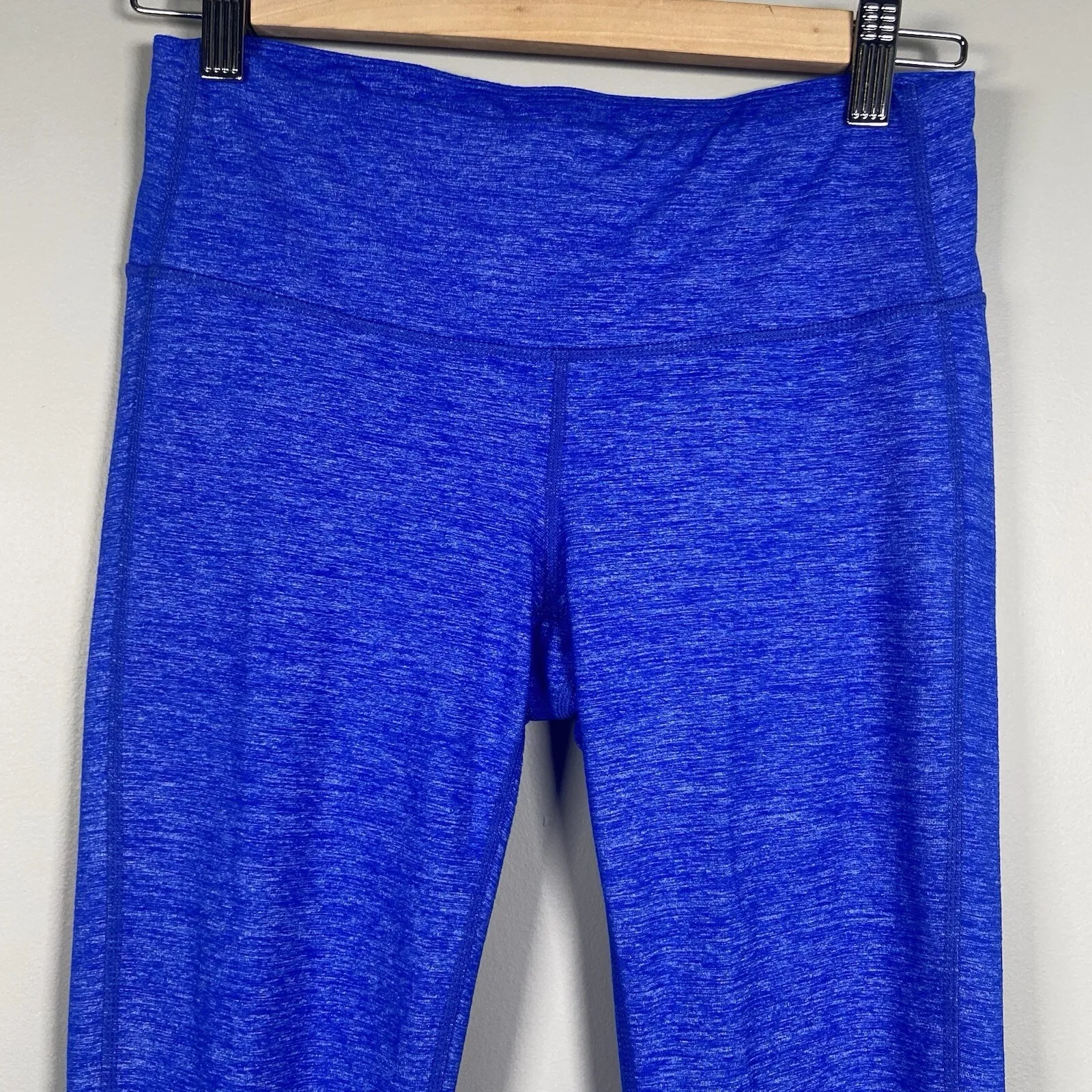 Athleta Cropped Cobalt‎ Blue Leggings Size Small Stash Pocket Workout Yoga Gym - Image 2