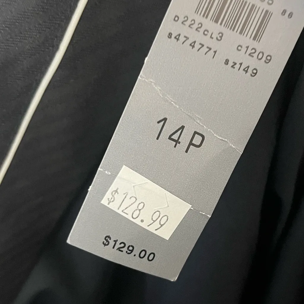 New Ann Taylor Suit Collection Black wool blend Straight leg trousers size 14P - Image 9