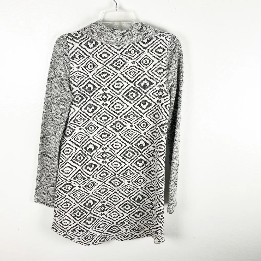 ANTHROPOLOGIE POSTMARK Konya Ikat Cowl Neck Pockets Aztec Print Sweater Small - Image 2