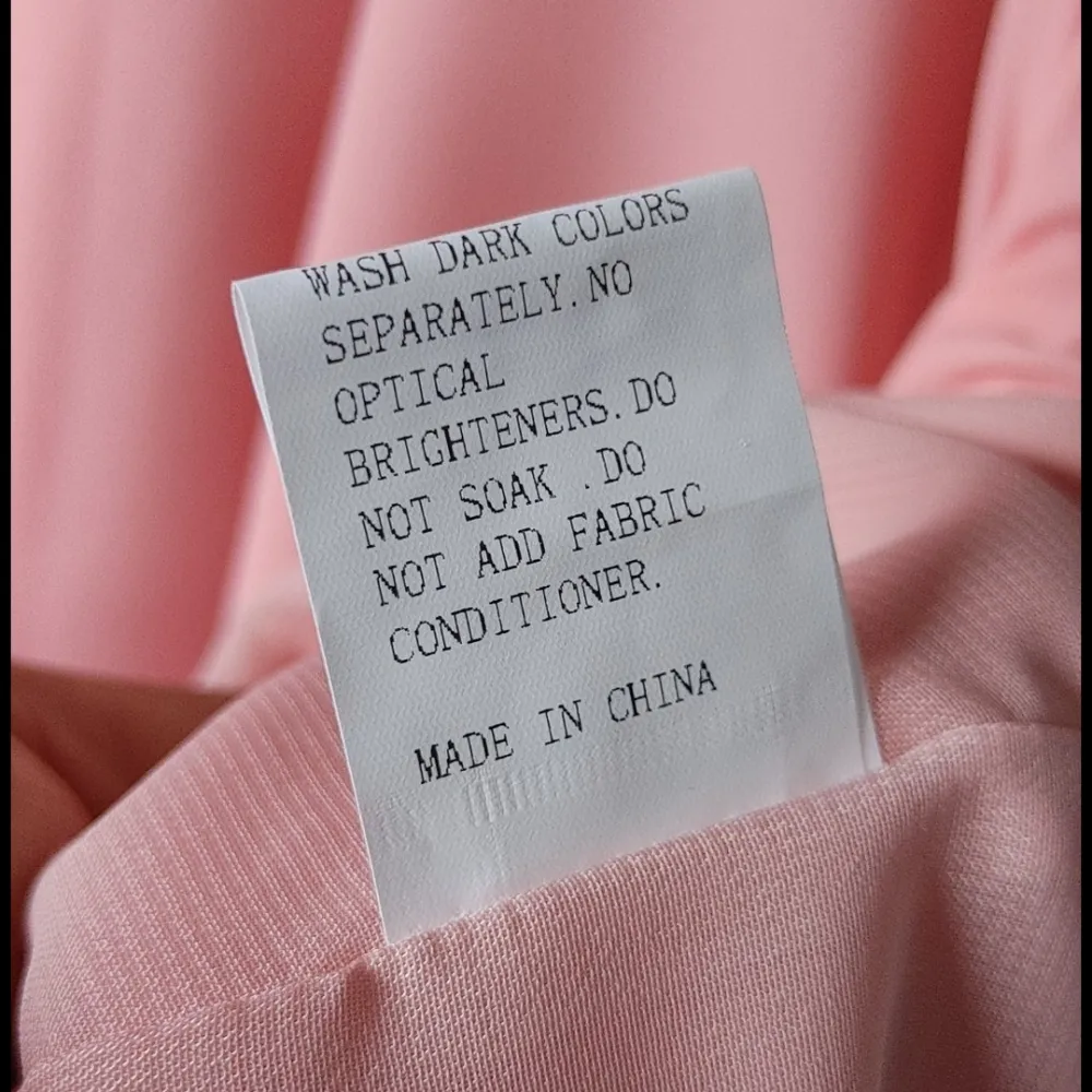 Flower Embroidery Pompom Detail Sheer Sleeve Dress Pink Size XS - Image 7