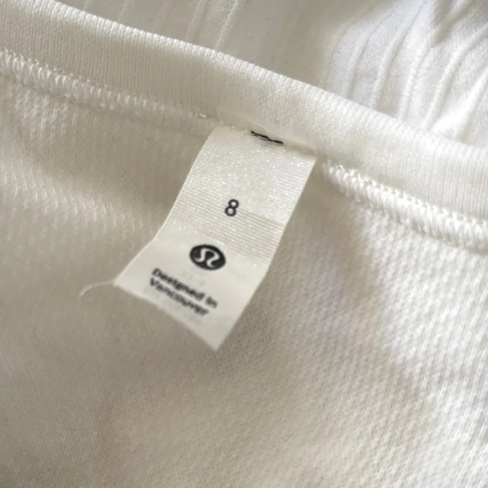 Lululemon Ebb to street cropped white Tank Top - Image 7