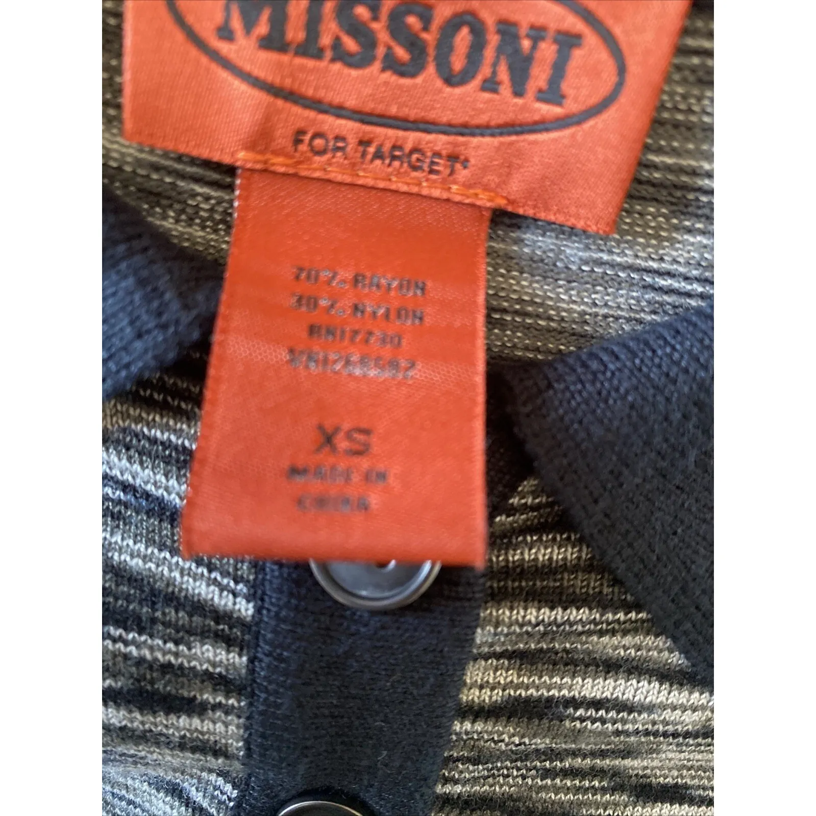 Missoni x Target Womens XS Black White Shift Knit Shift Dress Long Sleeve Capsul - Image 7