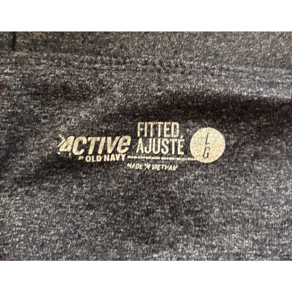Old Navy Active Size L Fitted Compression Gray Capri Cropped Athletic Leggings - Image 3