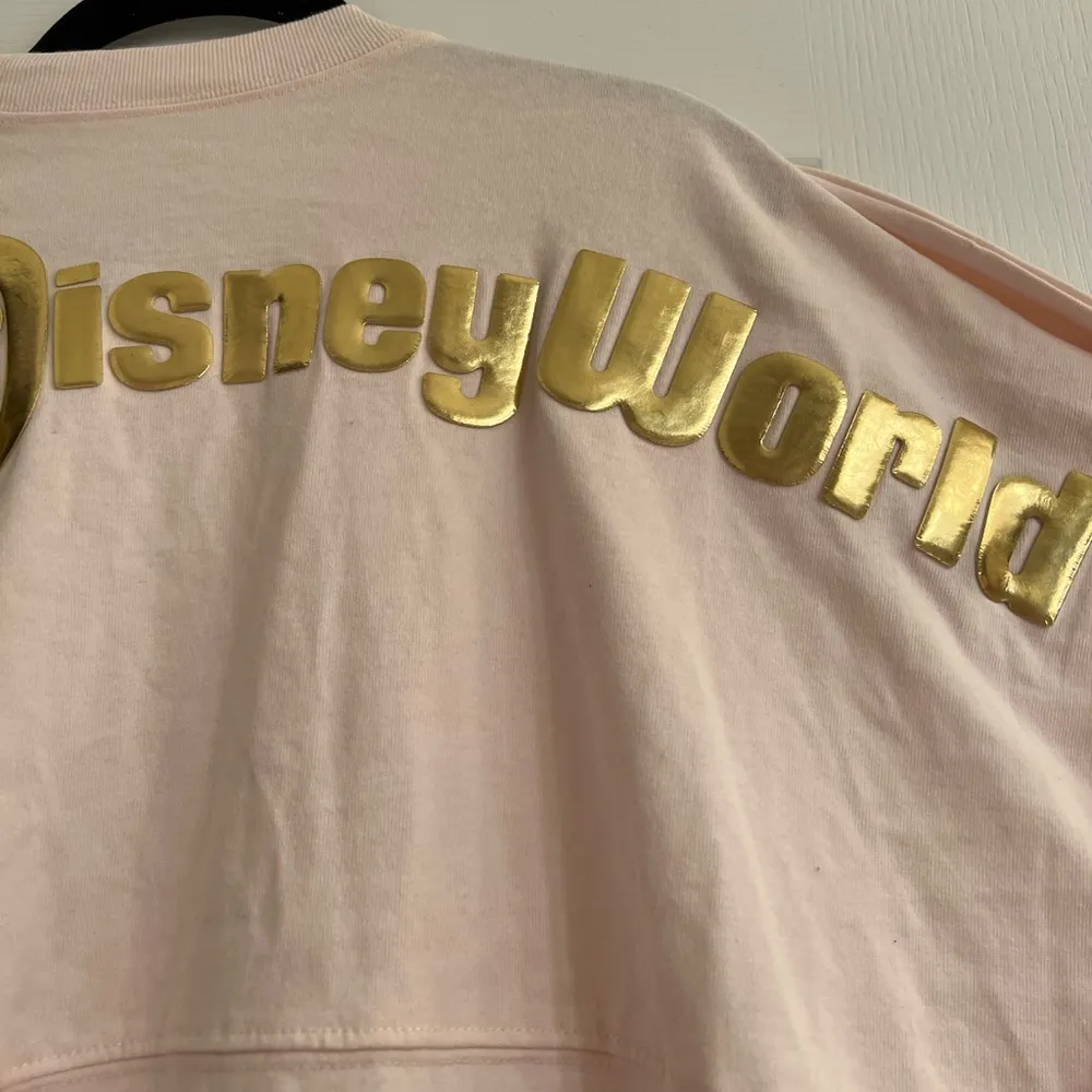 Disney Golden Logo Dip Dye Ombre Spirit Jersey - size L - Image 7