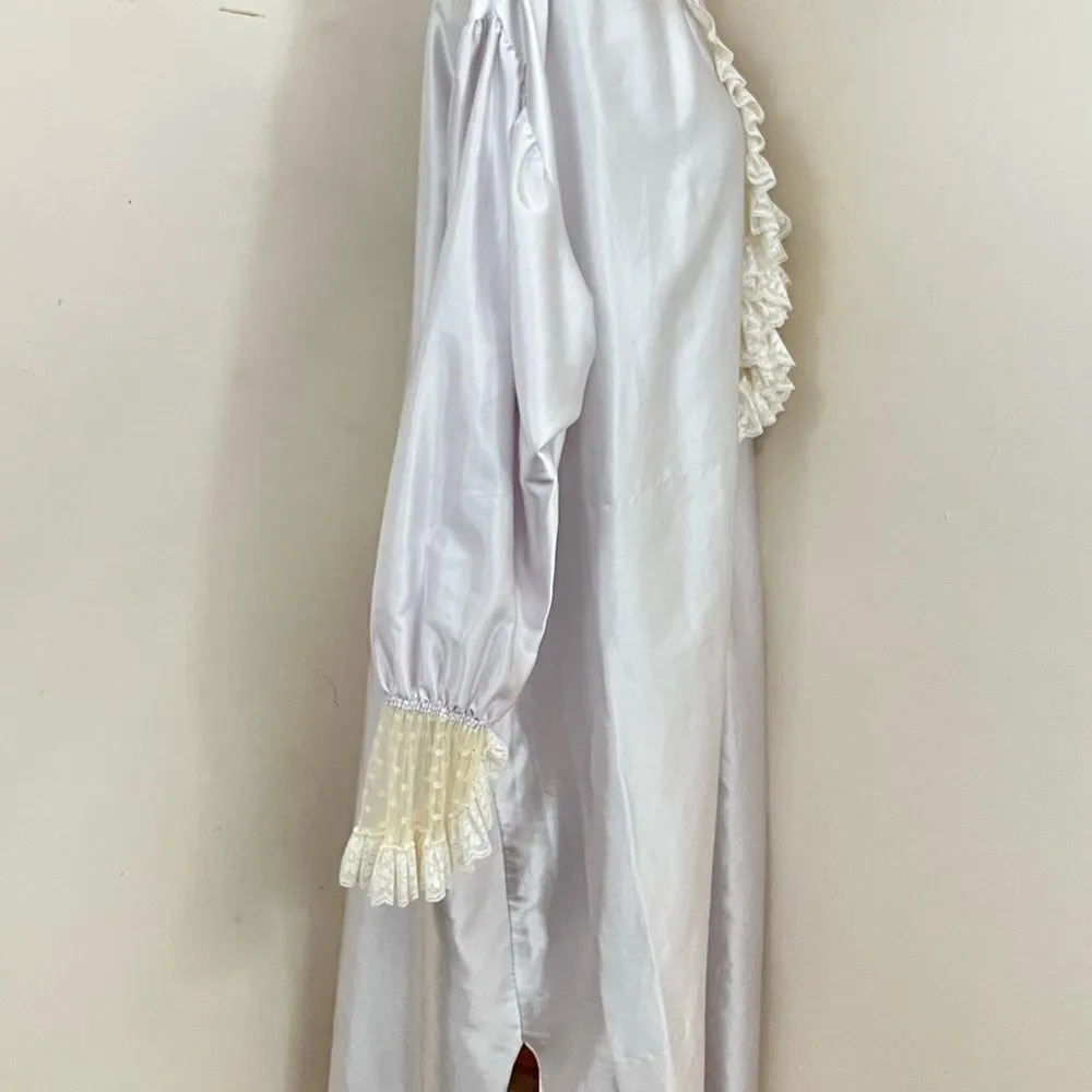 Christian Dior Vintage 80’s Does Victorian Satin and Lace Nightgown L - Image 3