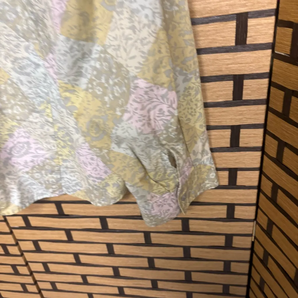 Sigrid‎ Olsen Green Floral Button Down Shirt Size 3X - Image 4