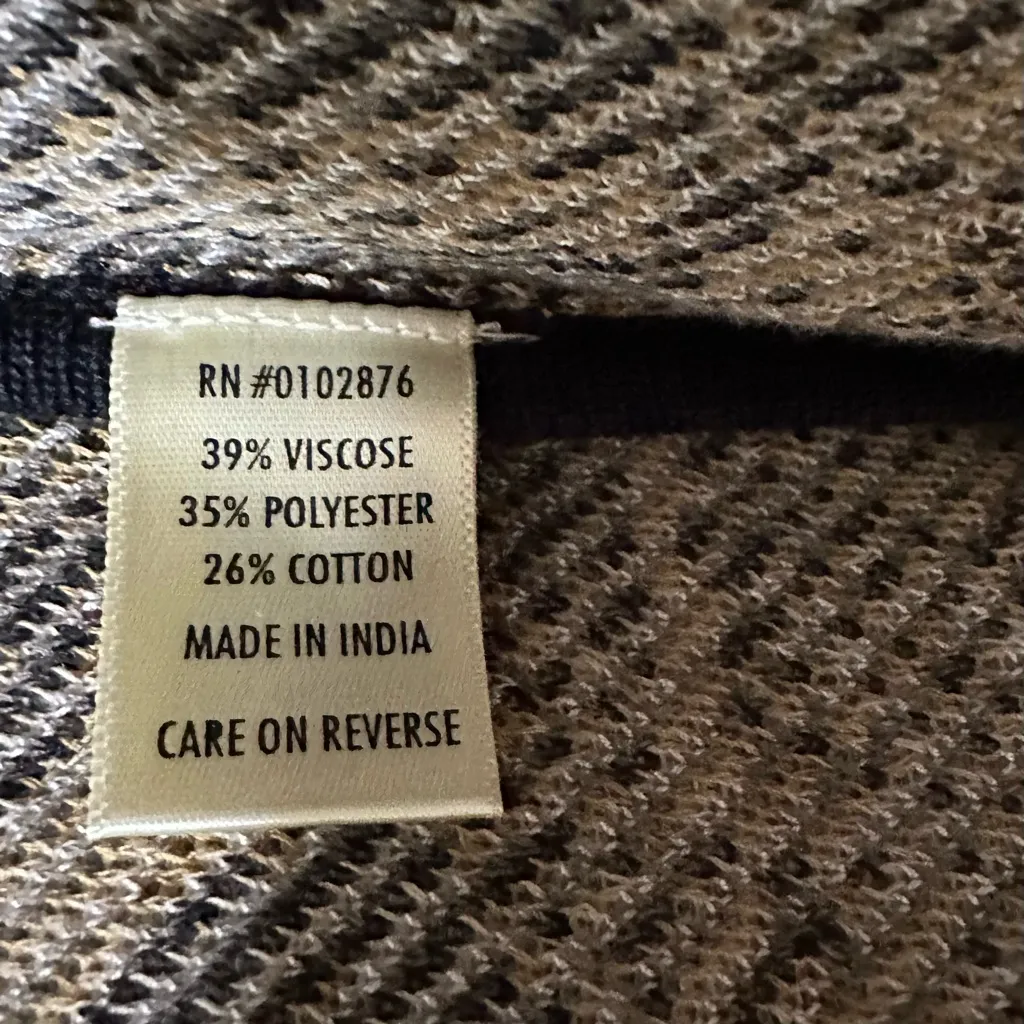 Novica Viscose Blend Jacquard India Architect's Delight Patterned Cardigan Size XL - Image 6