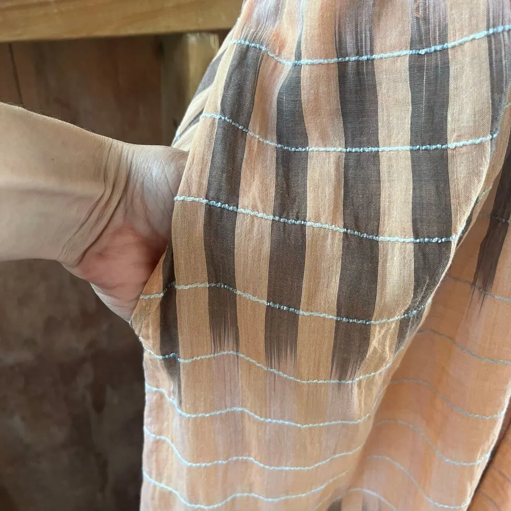 Anthropologie Akemi + Kin Ikat Halter Midi Dress Pink Size XS - Image 8