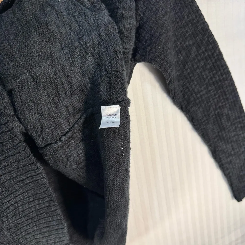 J. Jill Cardigan Sweater Long Slouchy Open Knit Burn-Out Style Women Size Large - Image 4