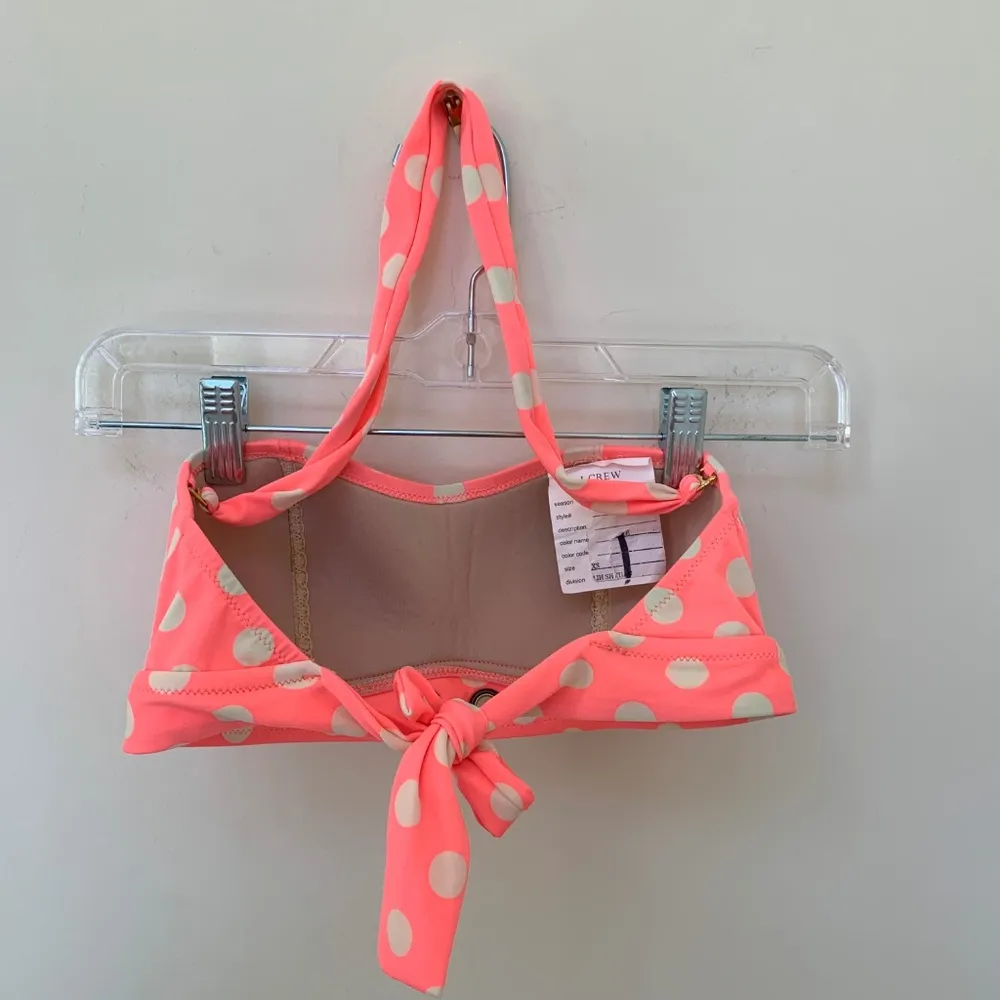 J.Crew pink polka dot bikini top size XS! - Image 4