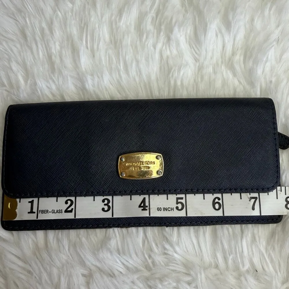 Michael Kors Blue Slim Wallet - Image 10