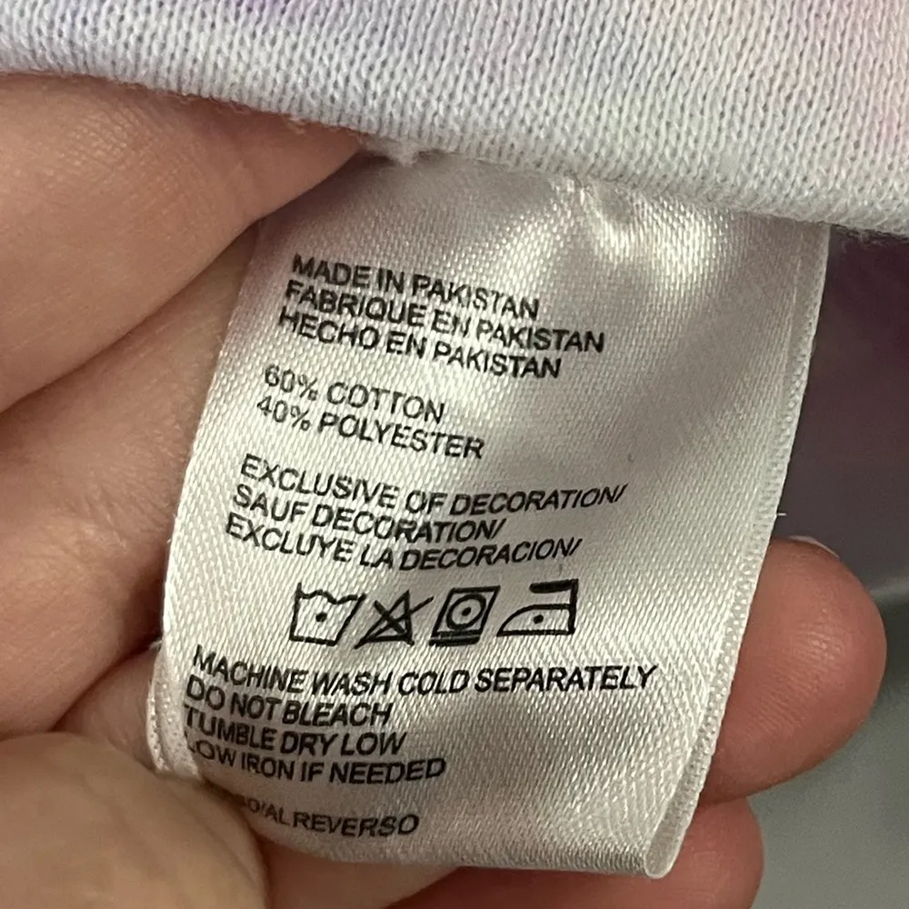 Southern Spirit Tie Dye Long Sleeved Jamaica Cropped Sweatshirt Size Medium - Image 6