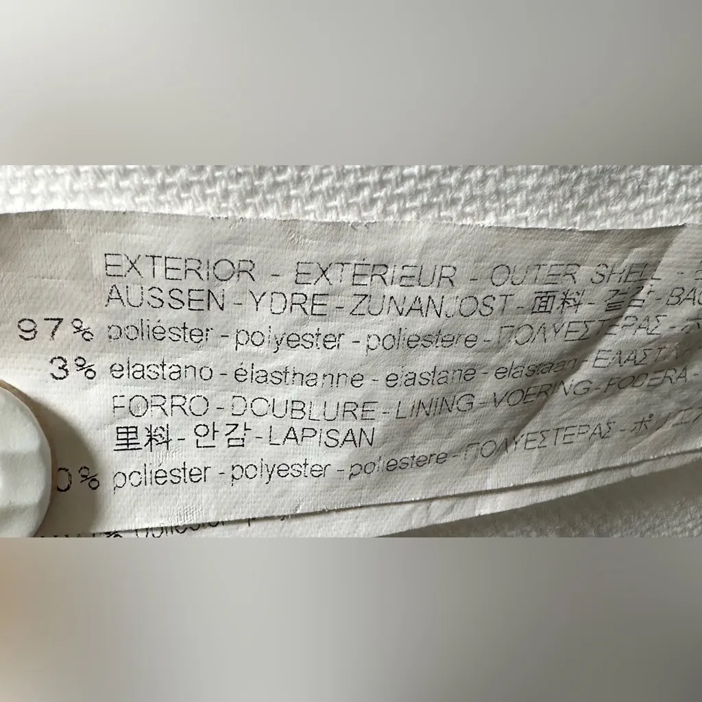 Zara Cream faux suede Biker Jacket - Image 6