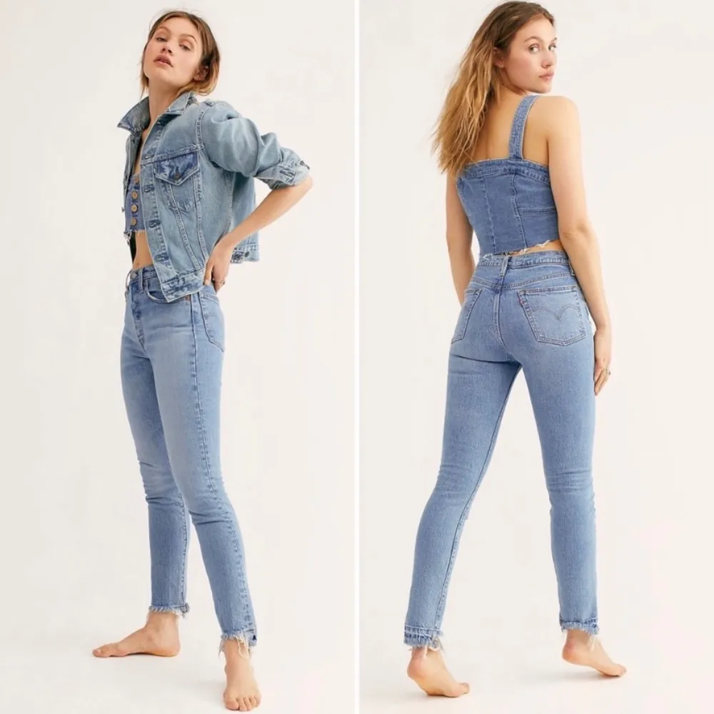 FP x  501 Blue Mark High Rise Skinny Jeans - Image 3