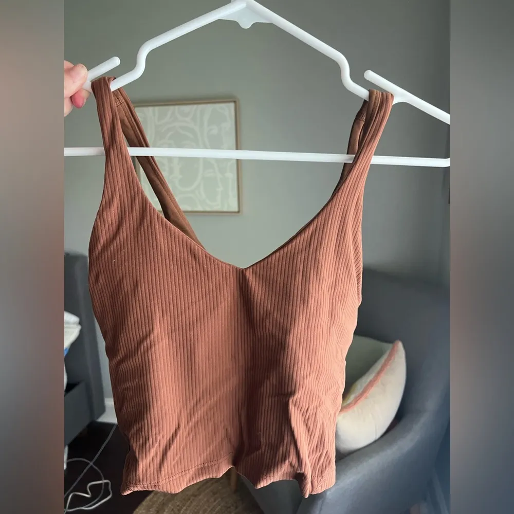 Lululemon Brown ribbed Align tank Size 6 - Image 2