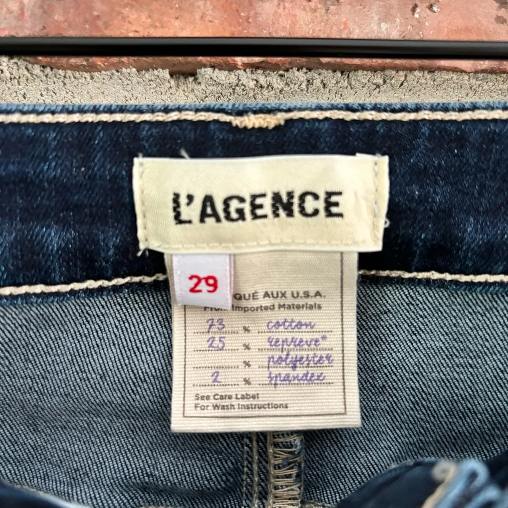 L’agence Selma High Rise Boot Cut Jeans Columbia Dark Wash, 29 - Image 4