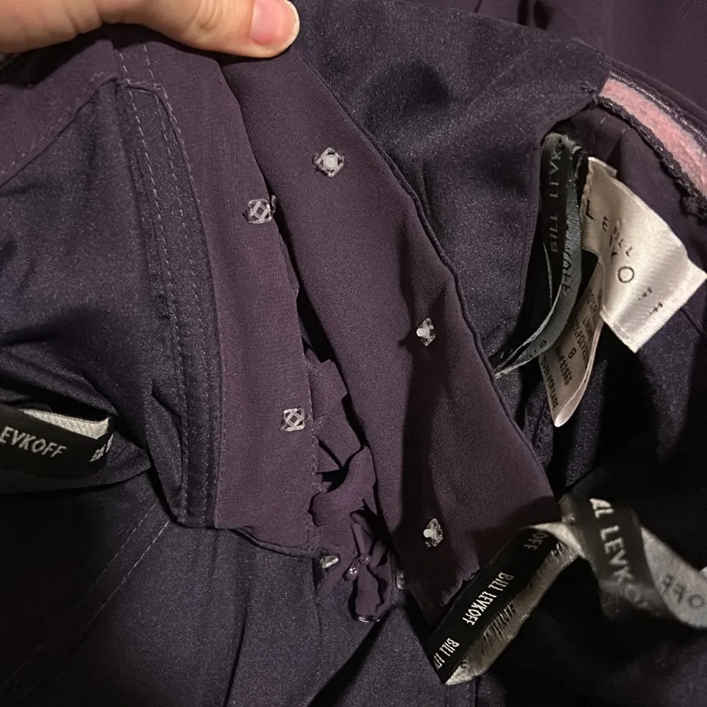 Bill levkoff strapless formal dress women’s size 8 - Image 5