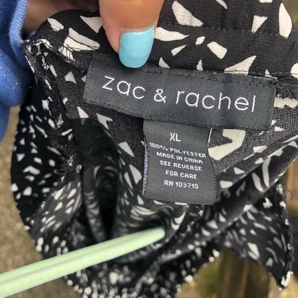 ZAC & RACHEL PULL ON CASUAL PANTS Black Size XL - Image 4