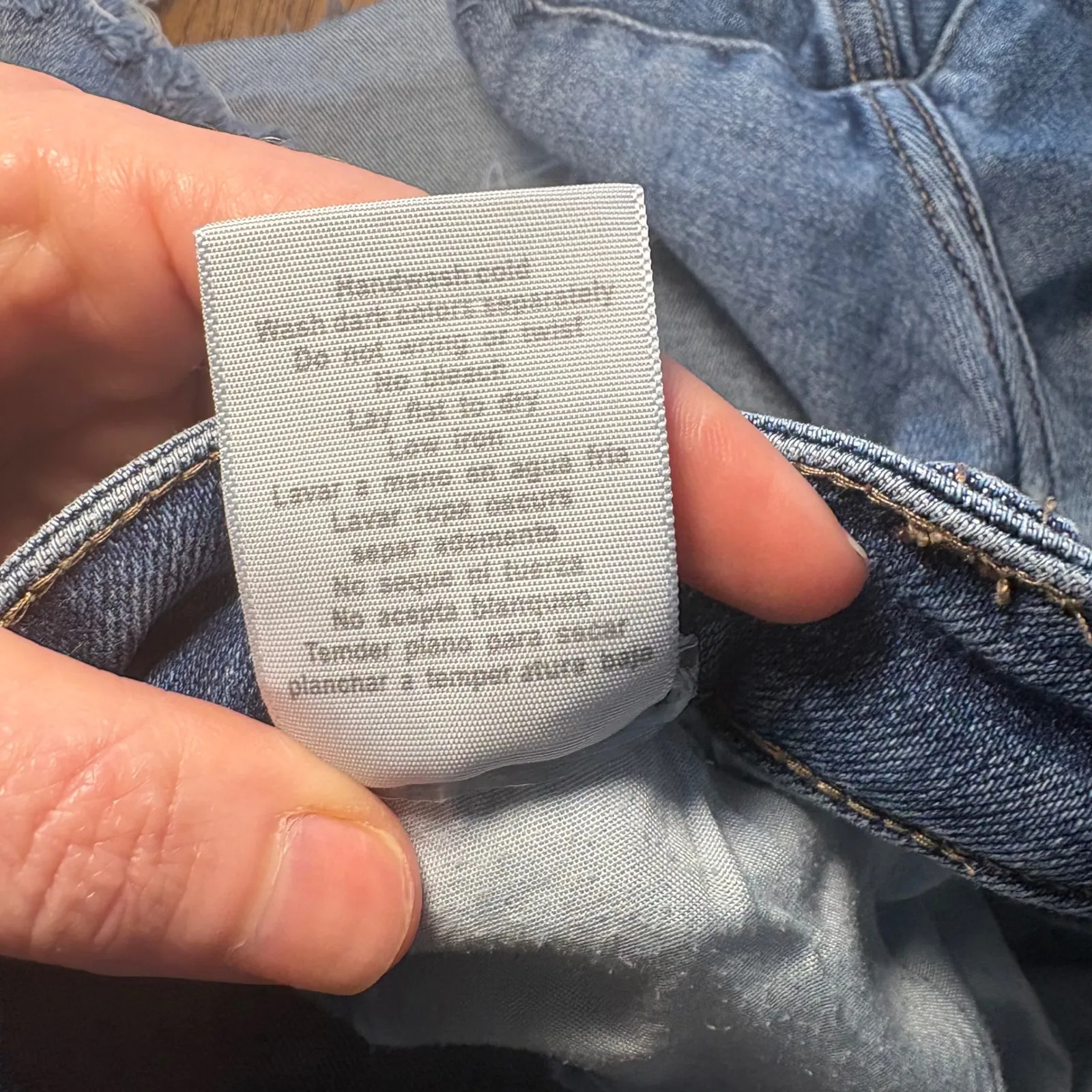 Judy Blue Distressed Denim Cutoff Shorts Frayed Hem Blue Womens M Summer Beach - Image 8